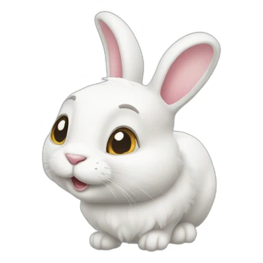 The White Rabbit from the cartoon secrets of pets sticker