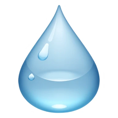 Gota de agua color blanco sticker