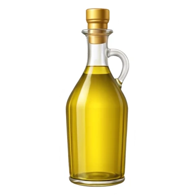 olive oil bottle object icon, glass bottle with golden olive oil, 3D cartoon, mobile game icon style, clean background, no text, no watermark
 sticker