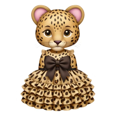 Leopard lolita dress, only dress sticker