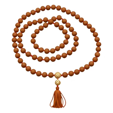 Prayer Beads white Rudraksha sticker