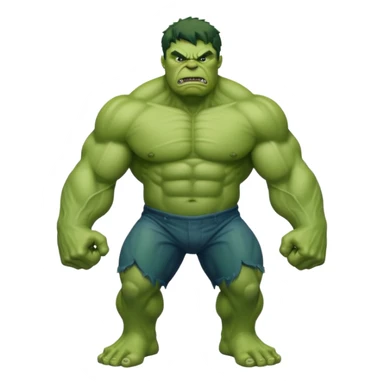 Angry hulk with big fist sticker