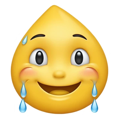 Smile emoji with tears  sticker