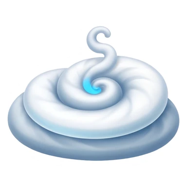 A swirl of morning fog rolling across the ground. sticker