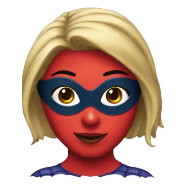 Spiderman mask girl sticker