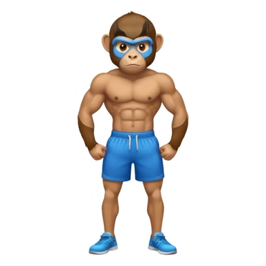 Monkey in a gym sticker