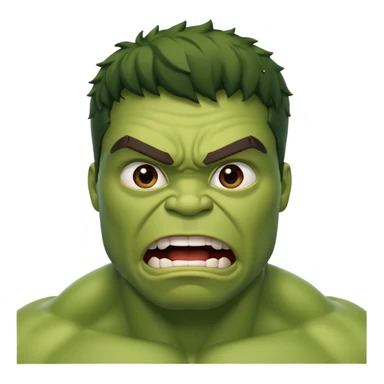 hulk cara surpresa sticker