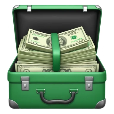 open wifi money filled briefcase sticker