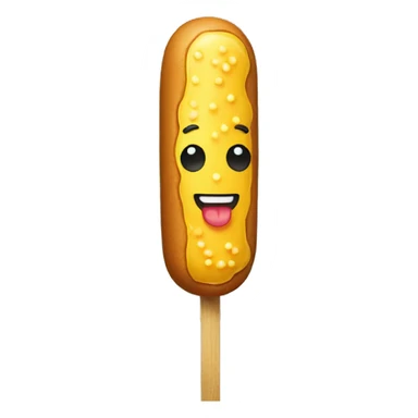 corn dog on a stick sticker