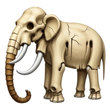 skeleton of a mammoth   sticker