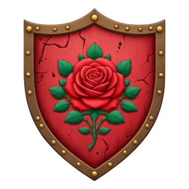 brasão sangrando medieval rosa de sangue vermelha sticker