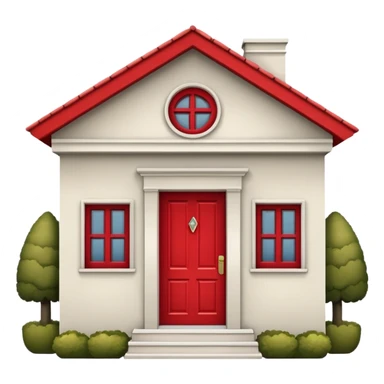 casa pequeña frontal sticker