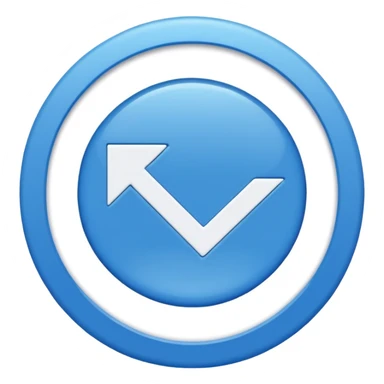 blue circle with a checkmark white in the middle sticker