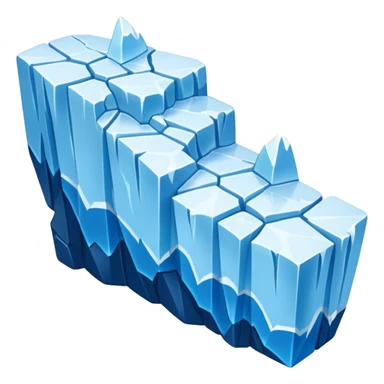 Broken ice shelf sticker