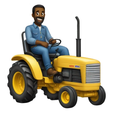 jean lassale dans un tracteur sticker