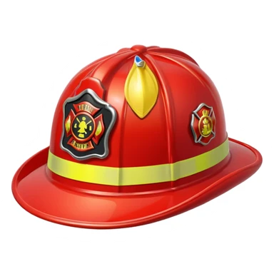 firefighter's hat sticker