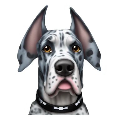 Blue Merle Great Dane dressed as darth Vader sticker