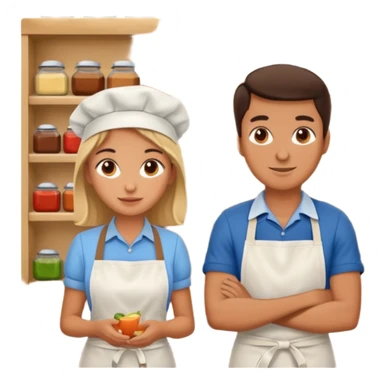 2 grown characters + shop sticker