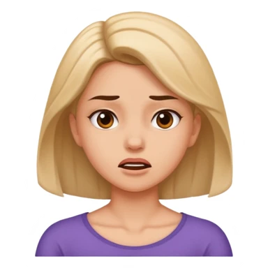 A girl shaking her neck mad sticker