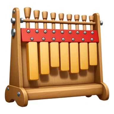 wooden glockenspiel instrument sticker