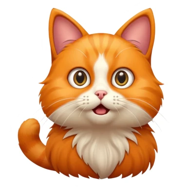 Un chat choqué sur réaction  sticker