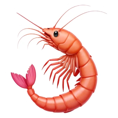 Shrimp wearing a white tank sticker