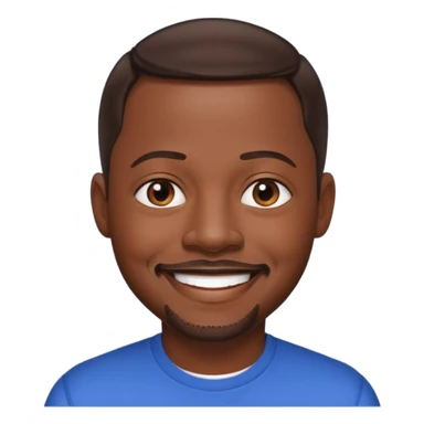 Martin Lawrence with dark brown hair sticker