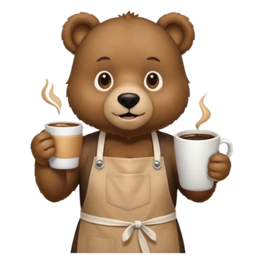 Barista Bear sticker