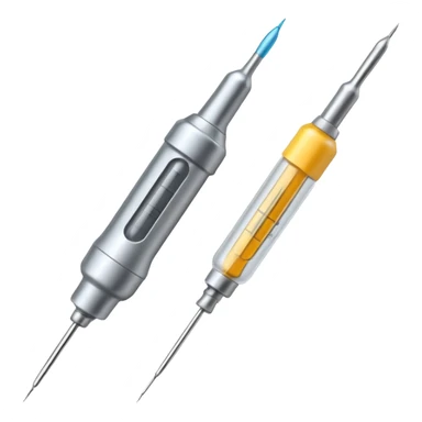 mehrere nadeln von injektionskanüle sticker