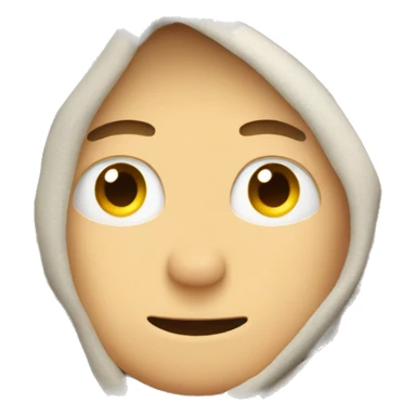 Pale guy covered by cozy blanket sticker