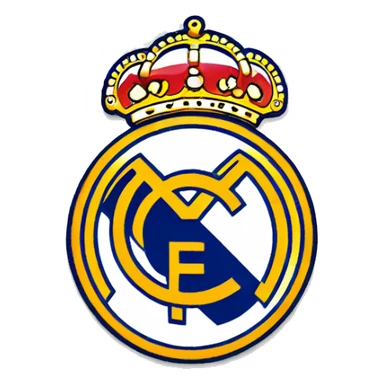 Real Madrid logo football club sticker