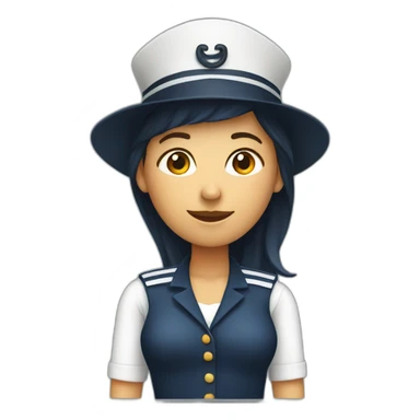 female-ux-designer-with-sailor-hat sticker