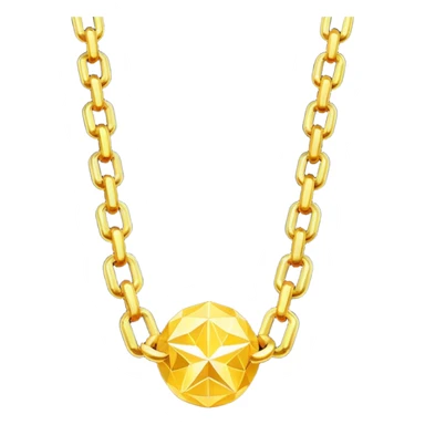 fantasy magic heavenly golden chains low poly sticker