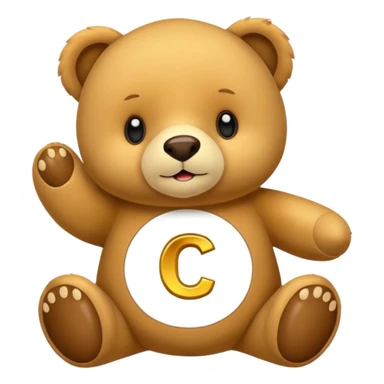 Osito con letta c al lado sticker