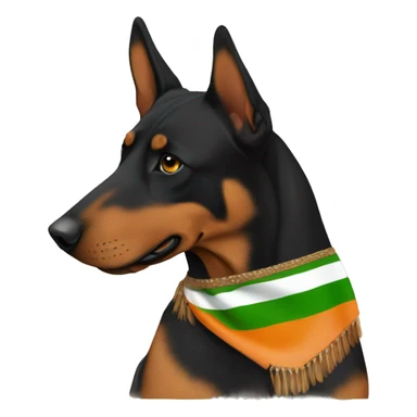 Beauceron Indian flag sticker