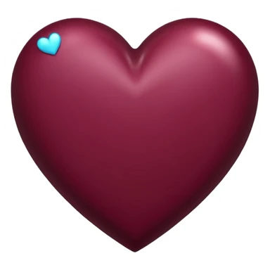 Corazón de color vinotinto oscuro sticker