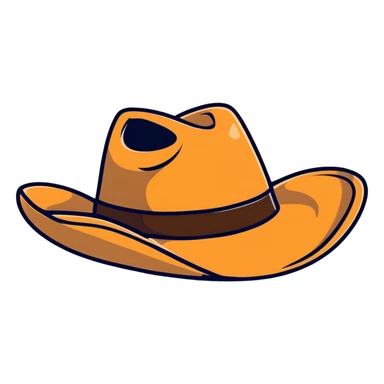 Texas cowboy hat sticker