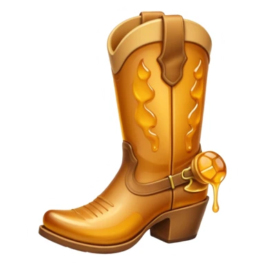 Cowgirl boots made of honey  sticker
