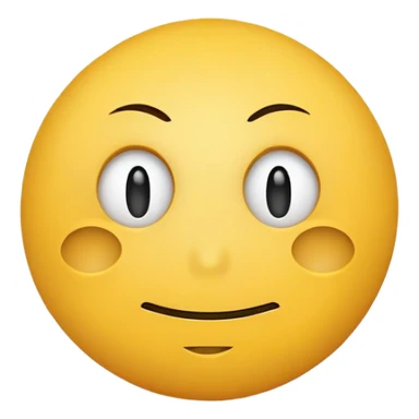 An unimpressed smiley face sticker