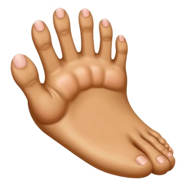 a foot that instead of toes has fingers sticker