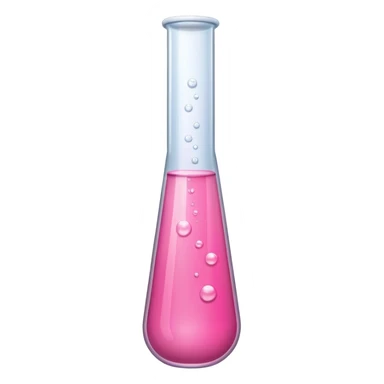 pink liquid in test tube simple bubbling sticker