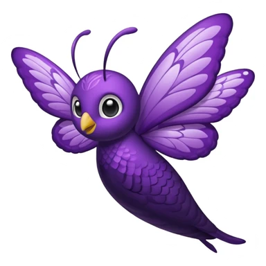 mariposa morada sticker