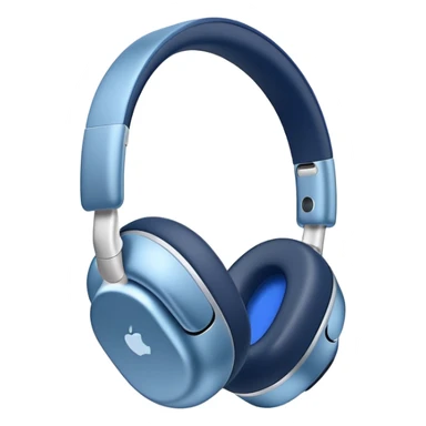 blue airpods max headphones sticker