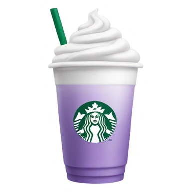 starbucks cup liliac drink with cold foam sticker