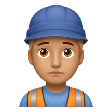 Developer going back to work after christmas holidays, looking tired and wearing a cap sticker
