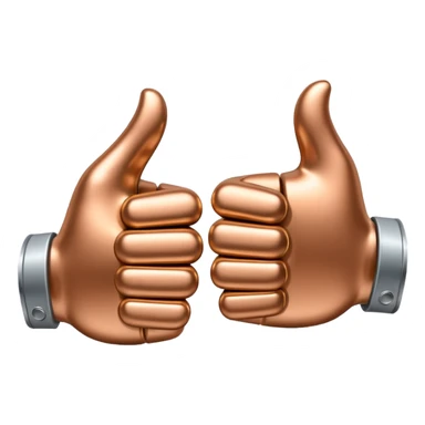 👍 and 👎 combined together sticker