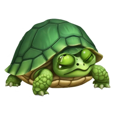 Tortoise with one eye black hurt sticker