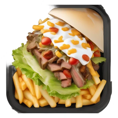 angry Dutch kapsalon dish  sticker