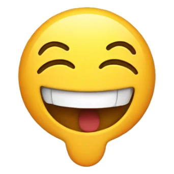 Emoji holding in laughter sticker