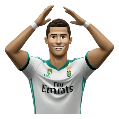 cristiano ronaldo doing the SIU celebration sticker